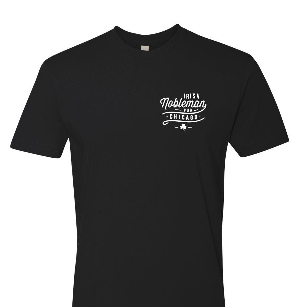 Unisex or Women's T-Shirt Irish Nobleman Pub Chicago - Black/Green