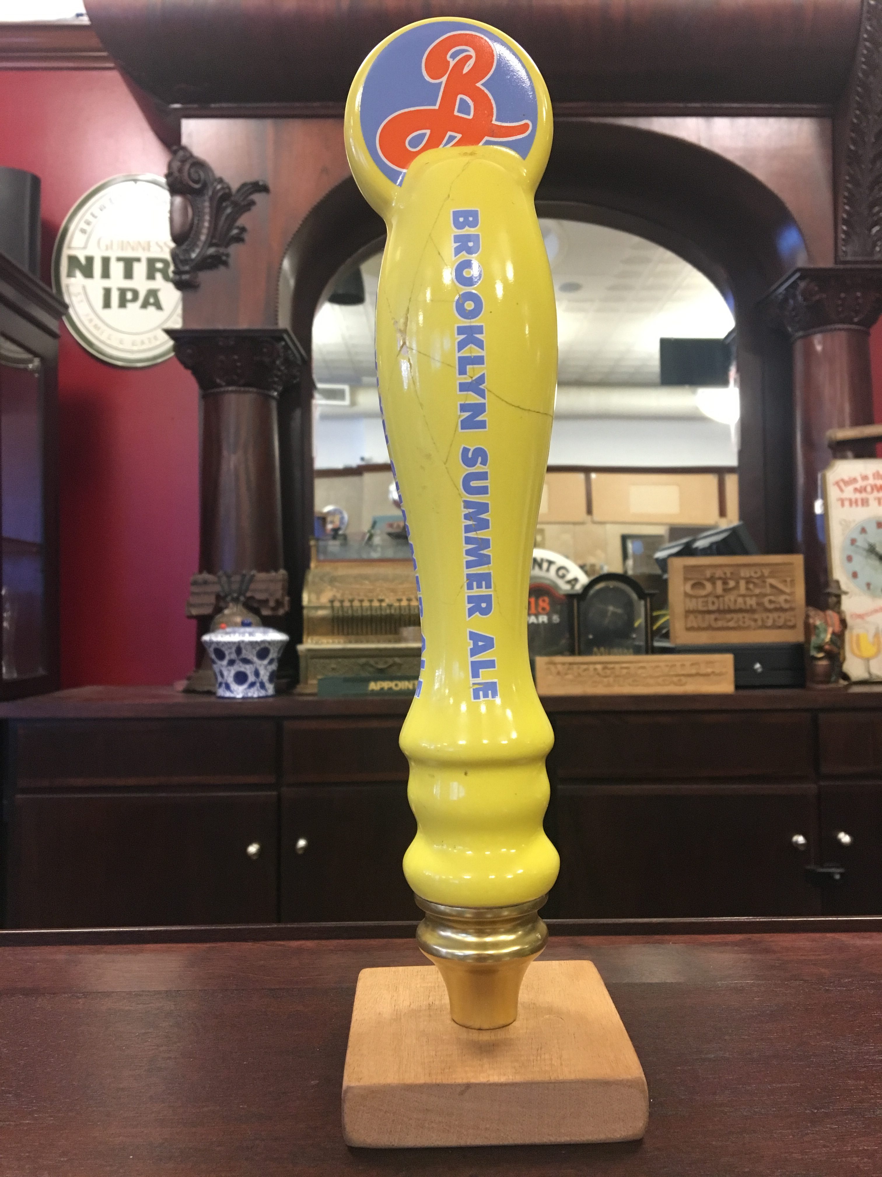 Brooklyn Brewing Co. Tap Handle Brooklyn Summer Ale Yellow, Blue, Orange