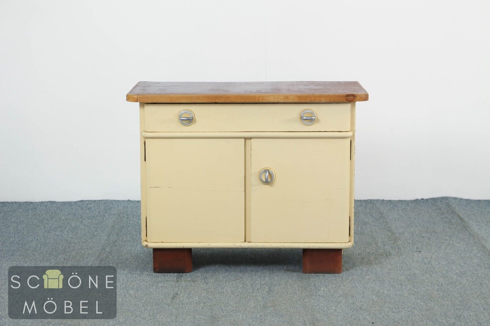 Retro Kommode Küchenschrank Sideboard Vintage Schränkchen Mid Century Anrichte